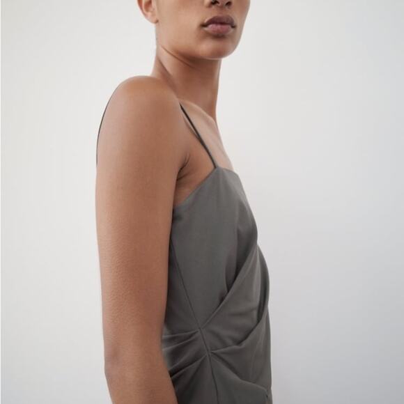 ZARA ZW COLLECTION RUCHED DRESS - Picture 4 of 11